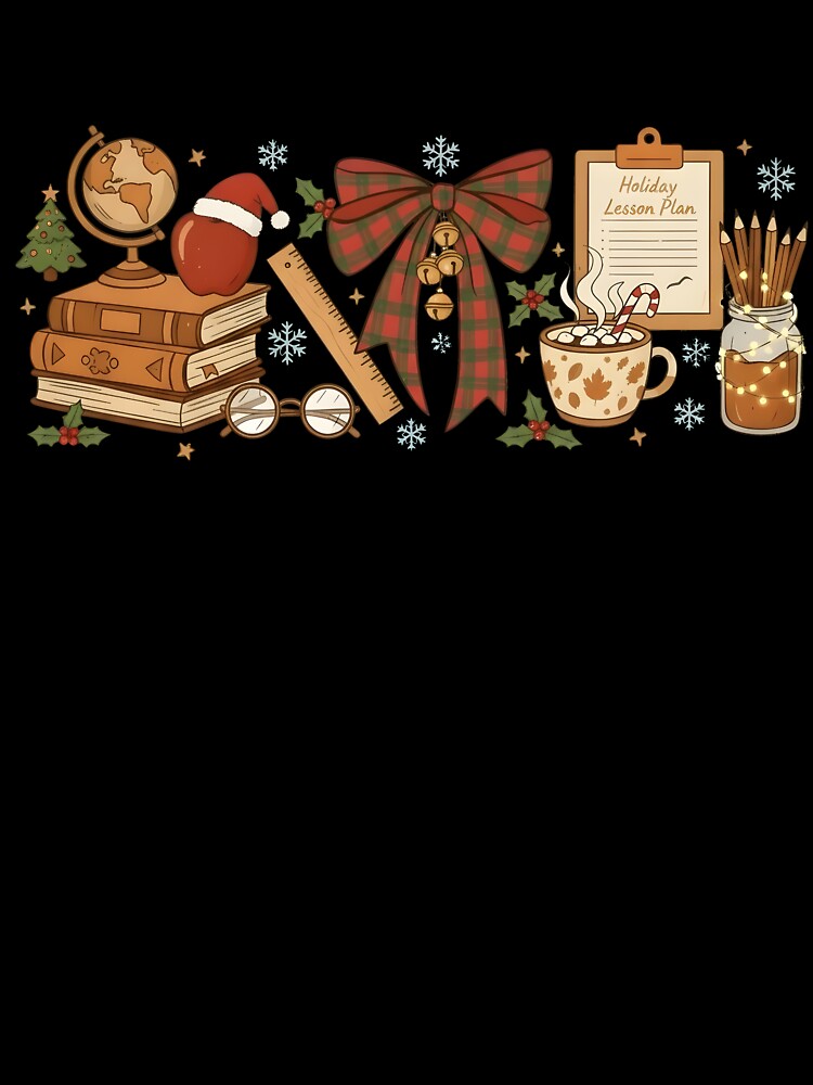christmas Teacher Funny Tree School Vintage by ArtTee-Folie0