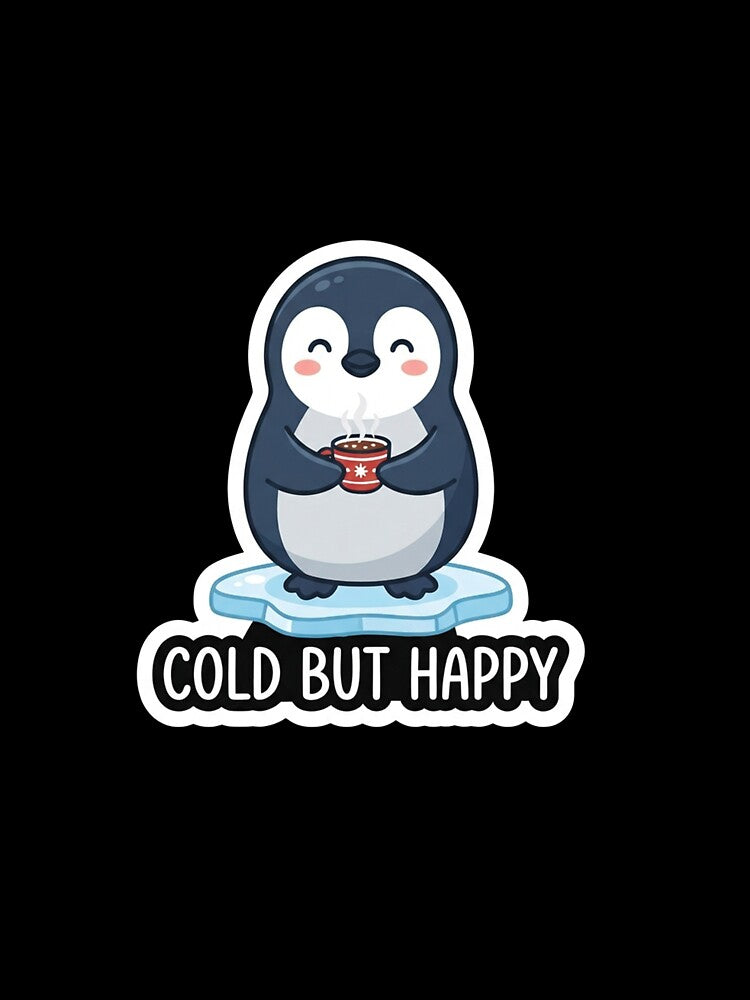 Cute Penguin Drinking Hot Cocoa by Owcomm