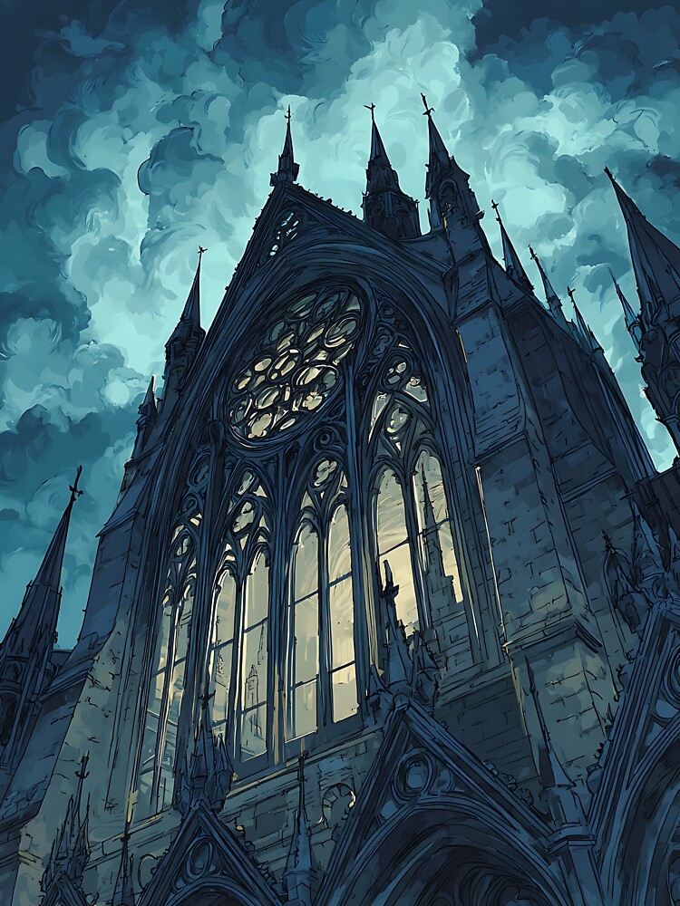 Vintage Dark Academia Gothic Architecture by bapupa