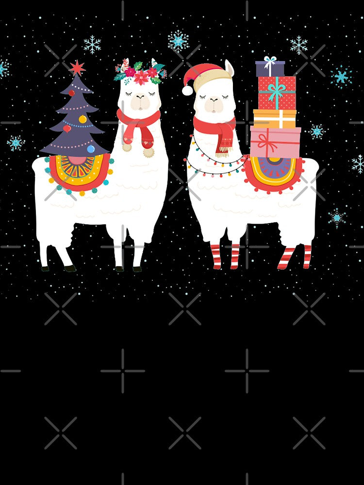 llama Christmas - alpaca christmas by zanbo
