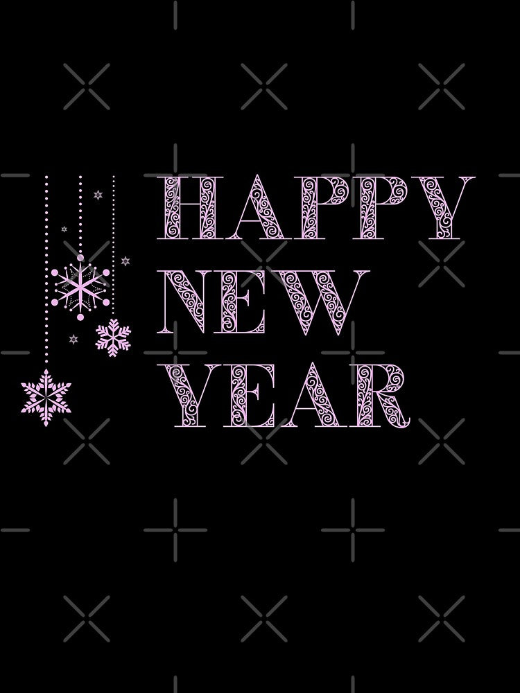 Happy New Year Decorations Pink by trendingatees