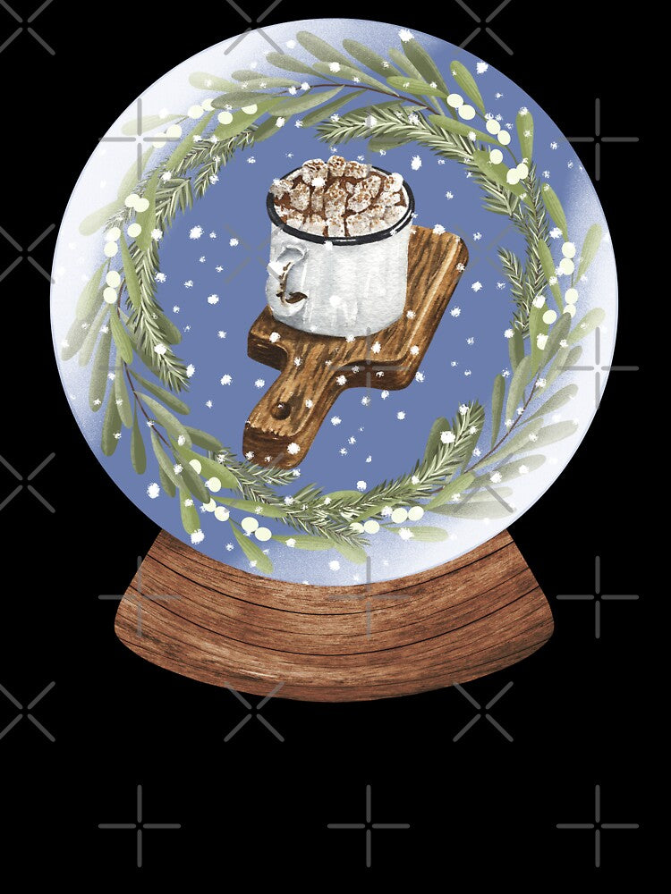 Snow Globe Winter Drinks 3 by TasimaDesign