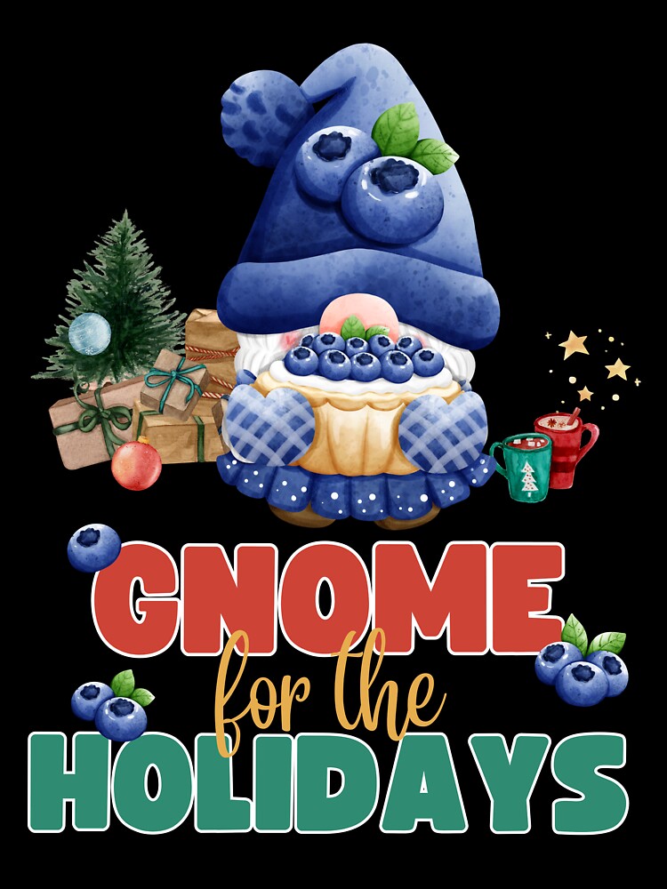 Christmas Blueberry Gnome Christmas Garden Gnome by BunBuntheDog-