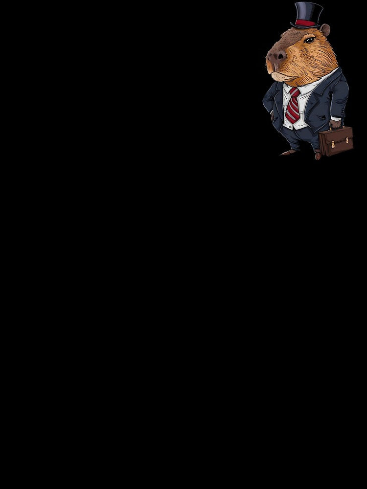 Cute Capybara In Suit - Funny Businessman by canvadreamer444
