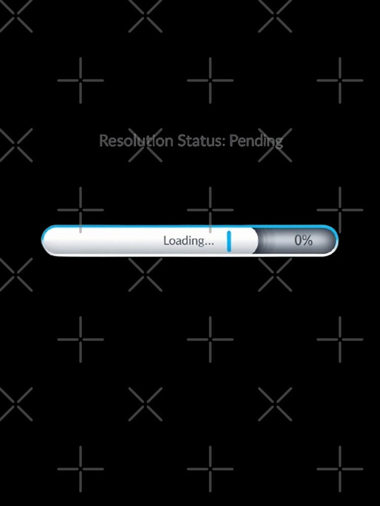 Resolution Status Pending Funny New Year Procrastination Shirt by cirereyes