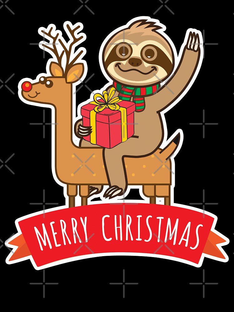 Sloth Merry Xmas by plushism