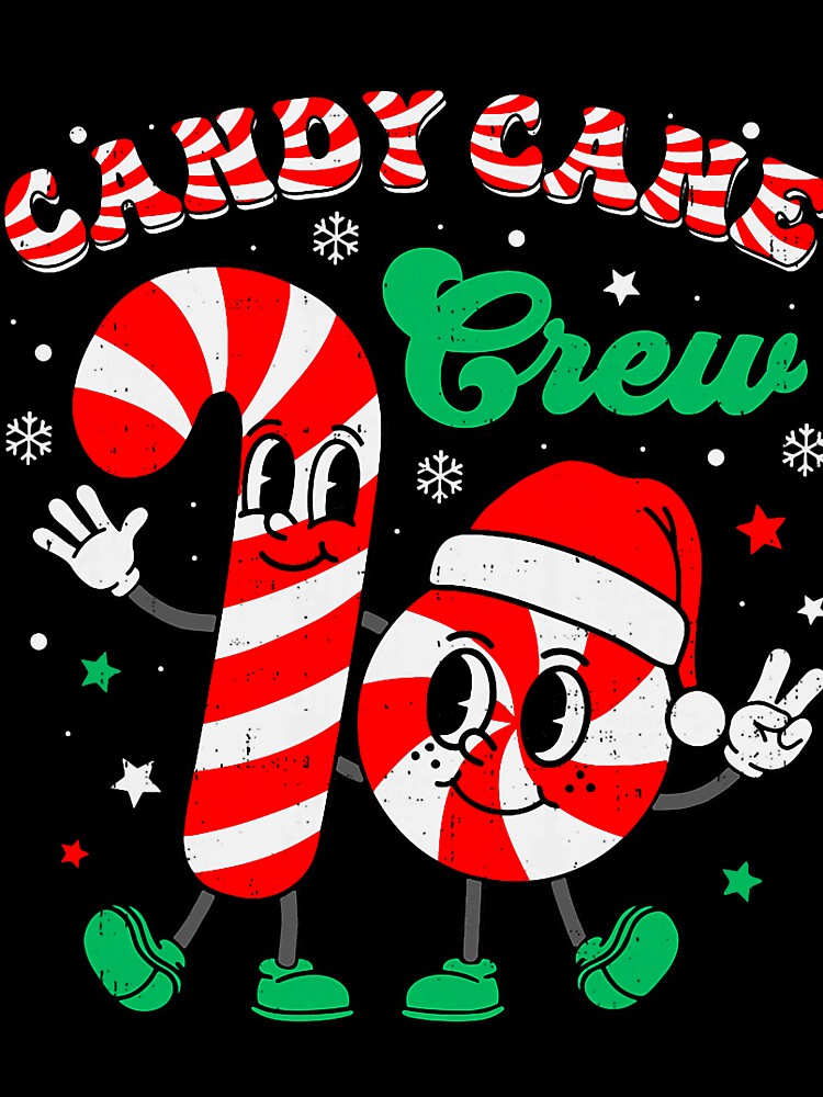 Cute Candy Cane Crew Christmas Illustration by torildorxop