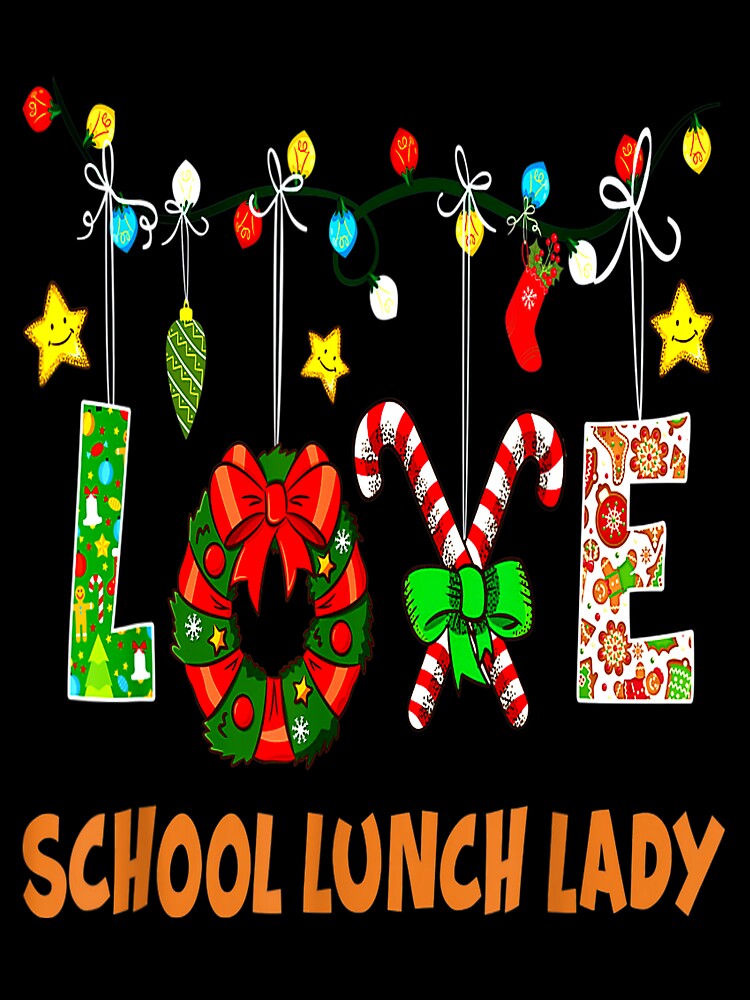 Love School Lunch Lady Teacher Christmas Light by TGMerwin