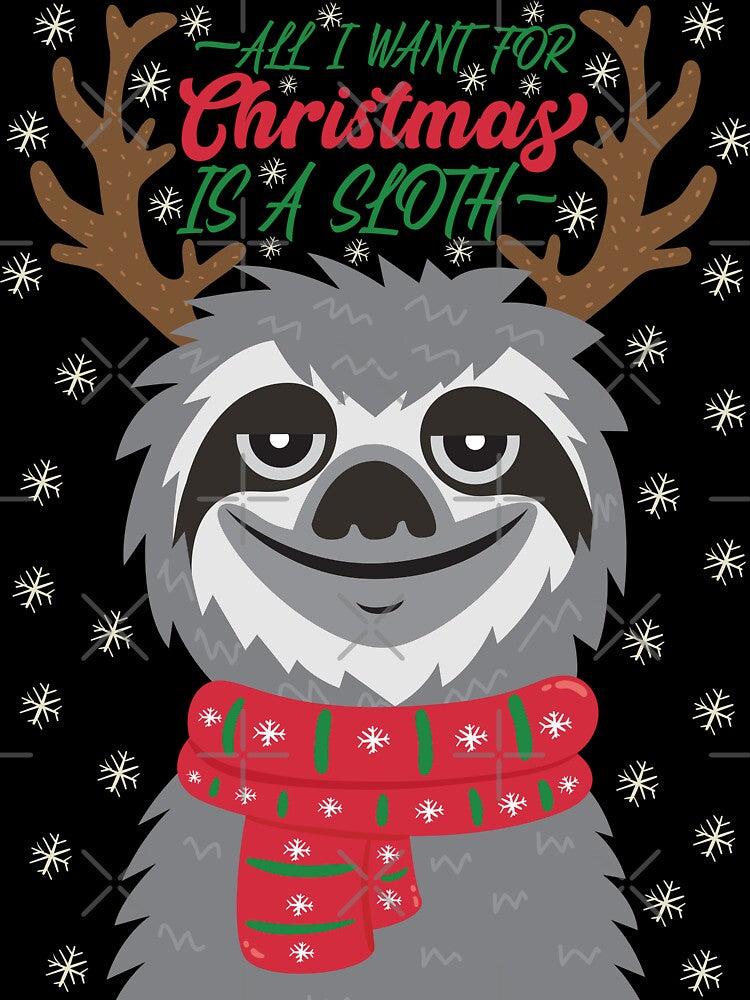 All I Want For Christmas Is A Sloth by plushism