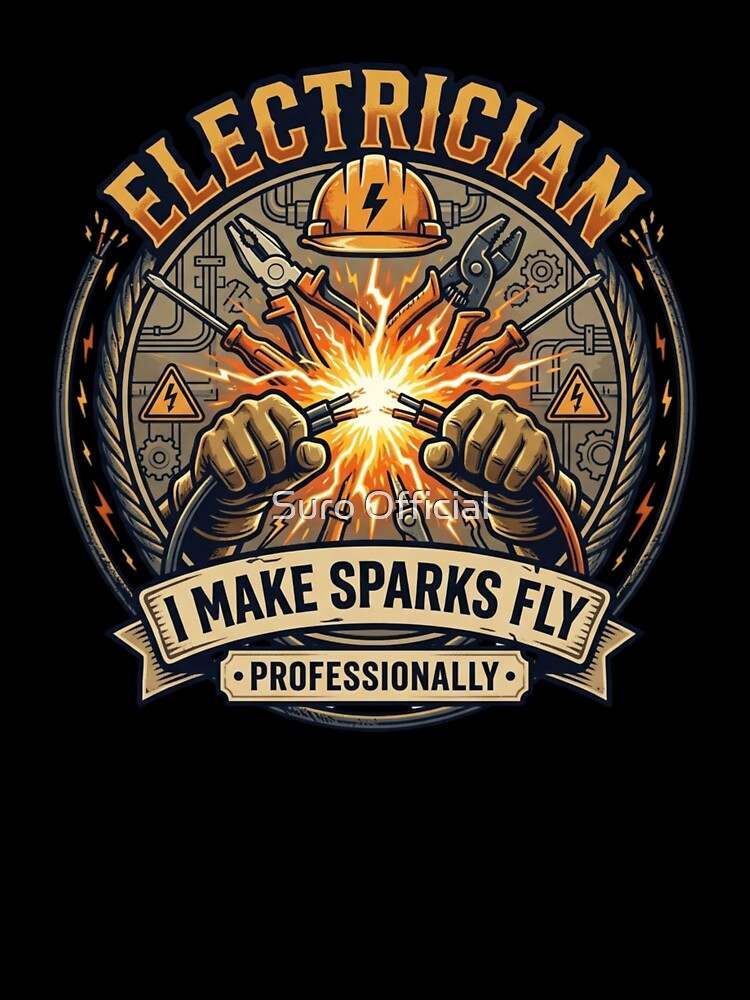 I Make Sparks Fly Professionally Electrician by Suro Official