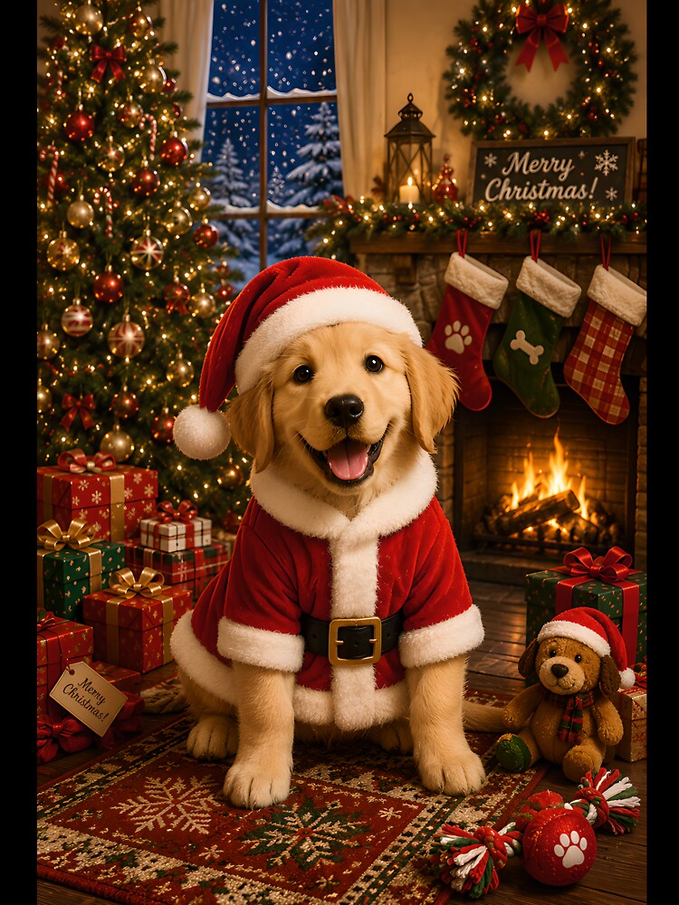 Santa Paws' Christmas Cheer by Stubblejumper Artworks