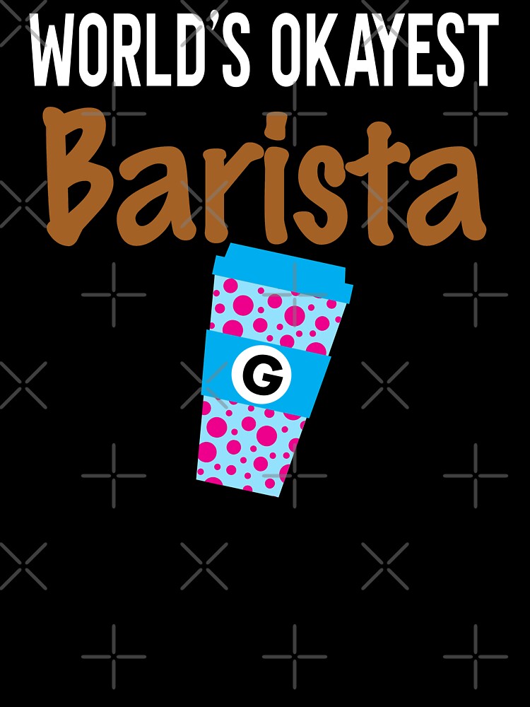 World's Okayest Barista Monogram G by ZiesMerch