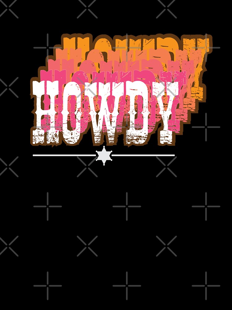 Retro Vintage Howdy Rodeo Western Country Southern Cowgirl by StairheadStore