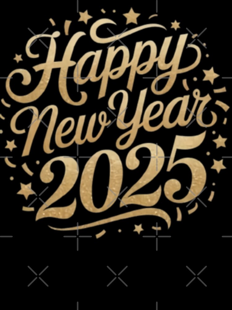 Festive Happy New Year 2025 Design – Celebrate the New Year with Joy and Positivity by AS94 Creative Designs