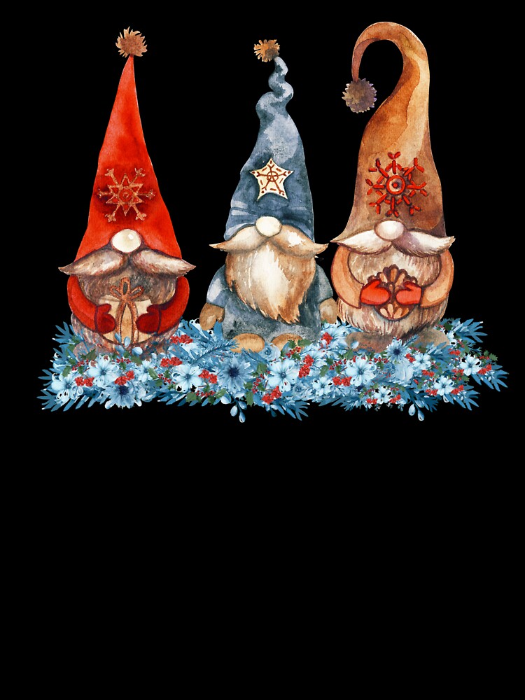 Christmas Gnomes Cute Gnome Art by FTAPS