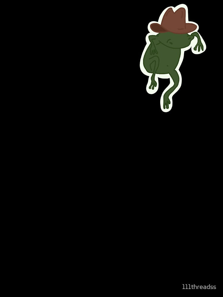 Creepin Cowboy Frog - weird frog art by 111threadss