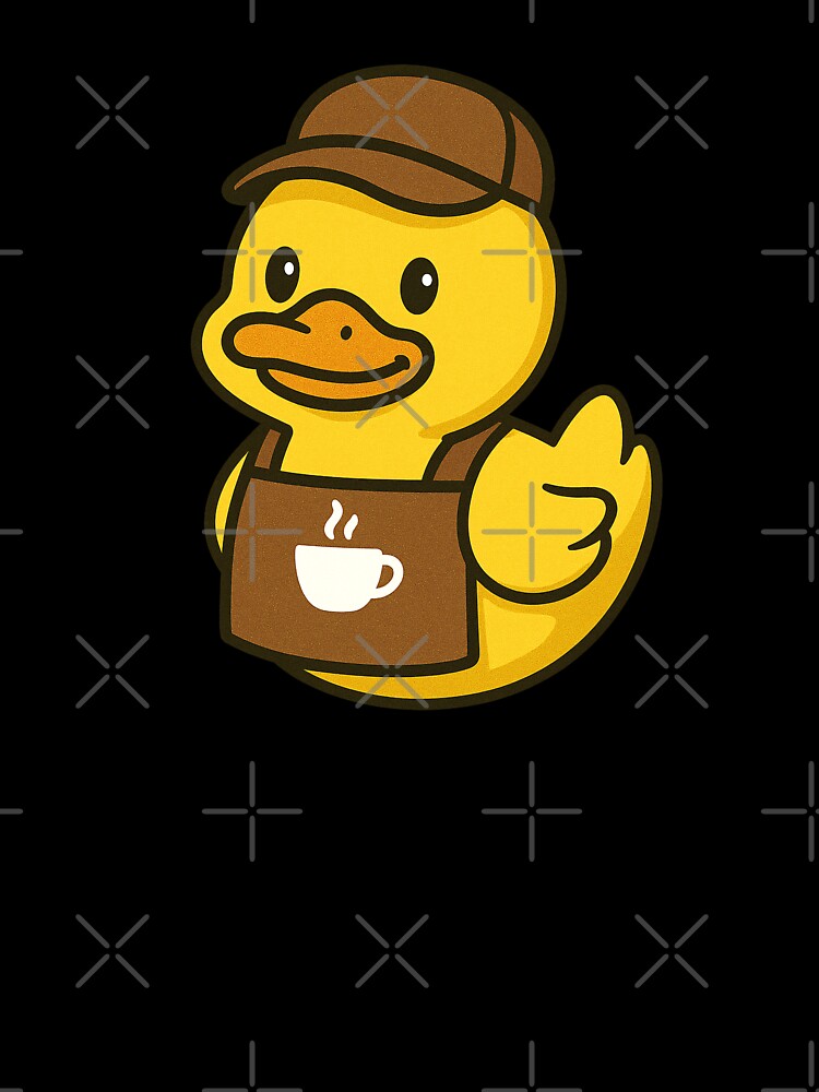Funny Duck Coffee Barista Animal Lover Boys Girls Kids by rafaeltto