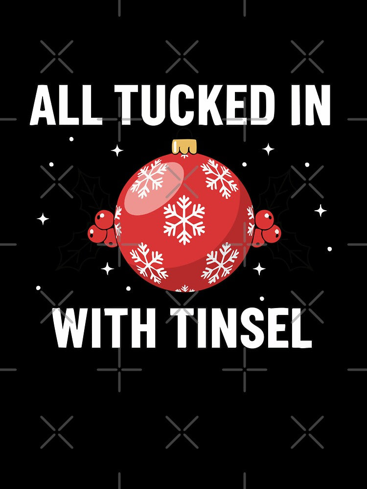 All Tucked In With Tinsel Christmas Ornament by graphicnew