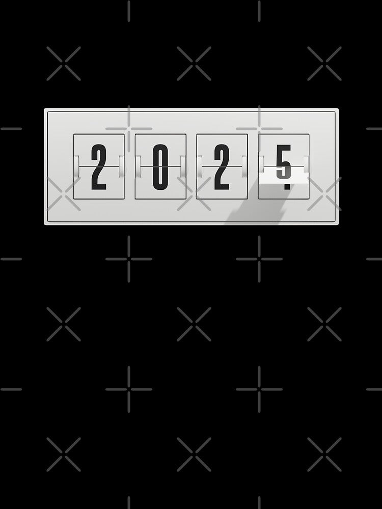 2025 Countdown Transition White Flip Clock by trepiu