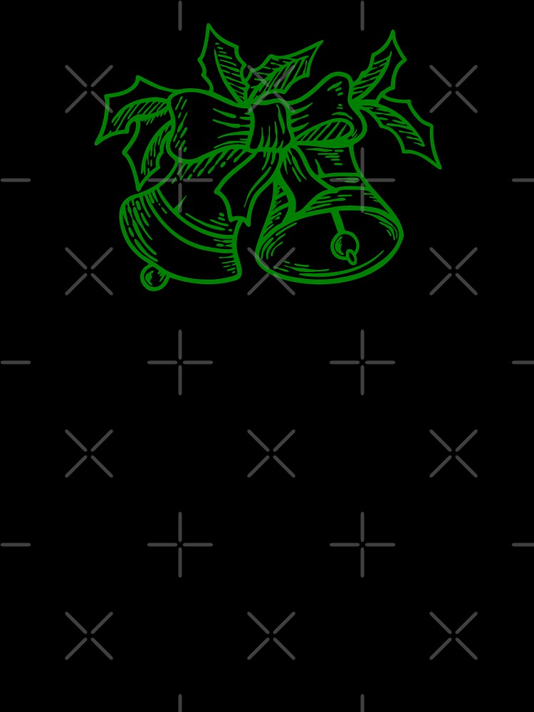 Green Vintage Christmas Bells Design by pattern-archive