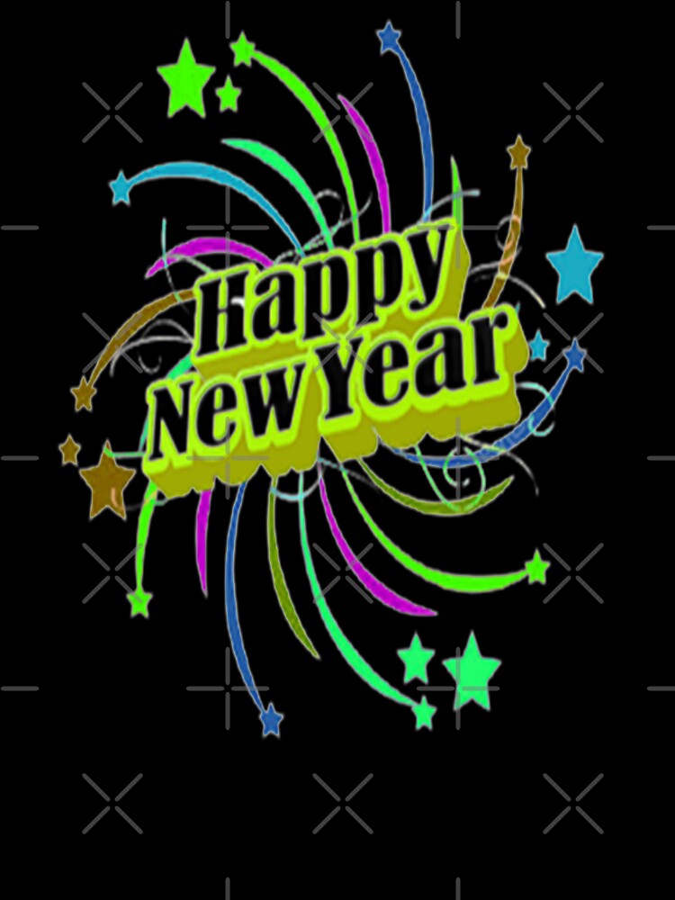 Happy New Year Abstract Lettering Design,2,Howdy New Year,New Years Celebration, New Years Eve Countdown by Adri Barnard