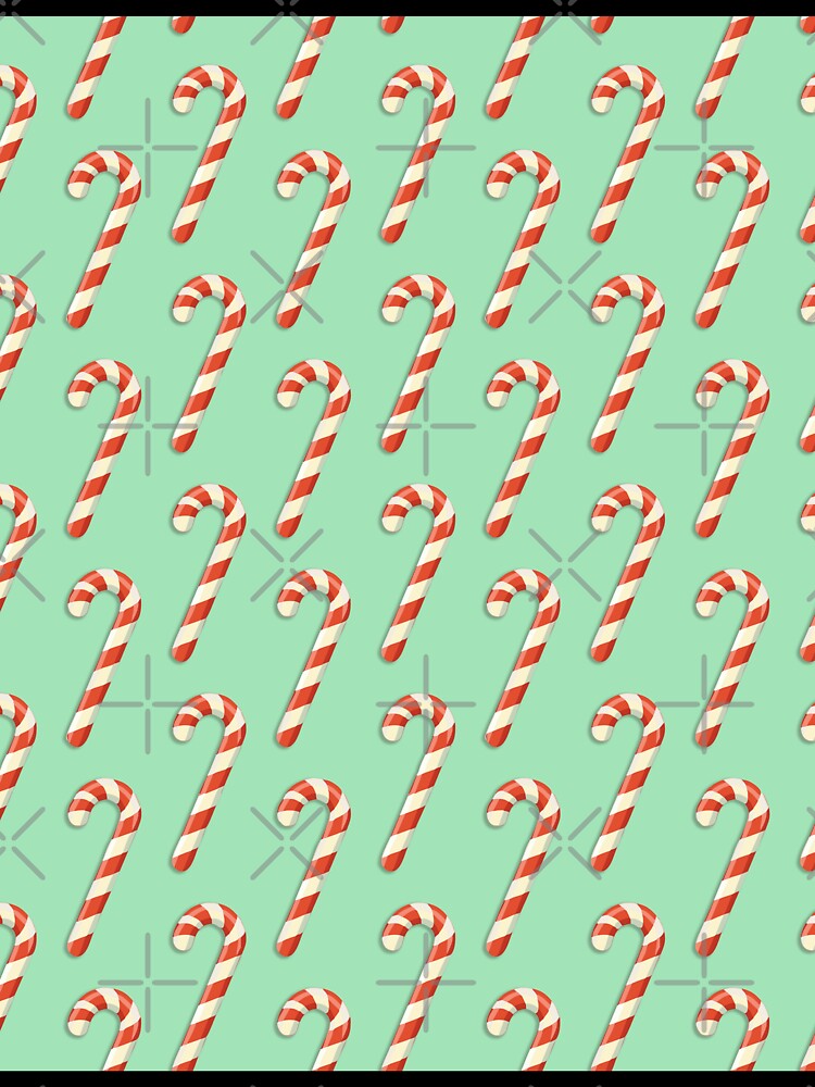 Retro Candy Cane Pattern by ArtFactoryAI