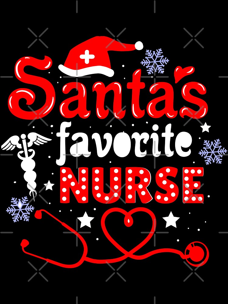 Santa's Favorite Nurse Christmas Short Sleeve by FirstTouch