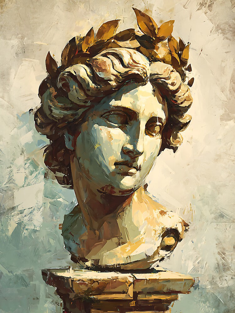 Dark Academia Ancient Greek Bust by bapupa