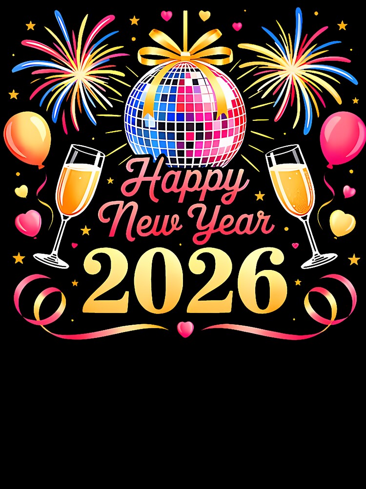 Happy New Year 2026 New Years Eve Party Countdown Fireworks by DawnPatricia