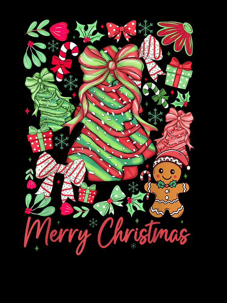 Christmas Tree Cakes Funny Debbie Becky Jen Cake Lovers Men by cawtoon