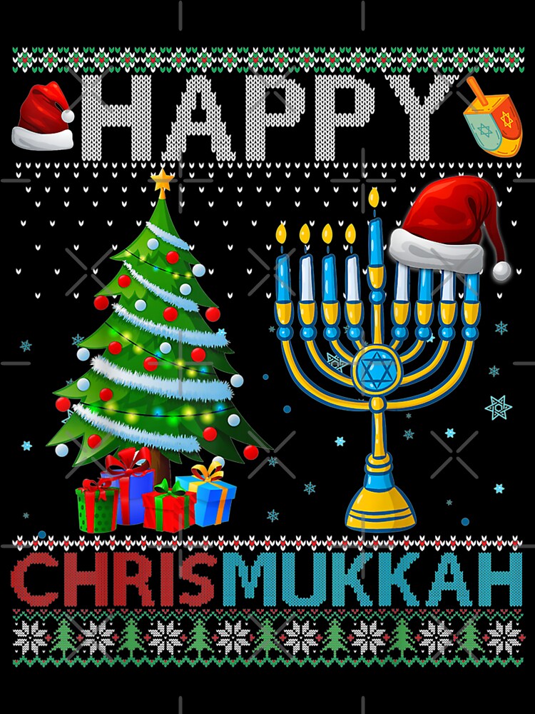 Happy Chrismukkah Jewish Christmas Hanukkah Chanukah T-Shirt by hoangminhsang