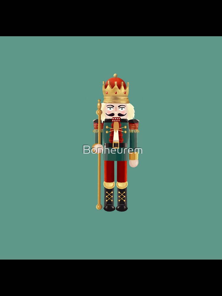Nutcracker toy king Christmas digital illustration by Bonheurem