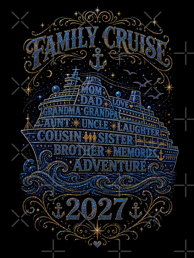 TRAVEL COLLECTION - FAMILY CRUISE - FAMILY SHIP BLUEPRINT • 2027 by WheelieGdArt