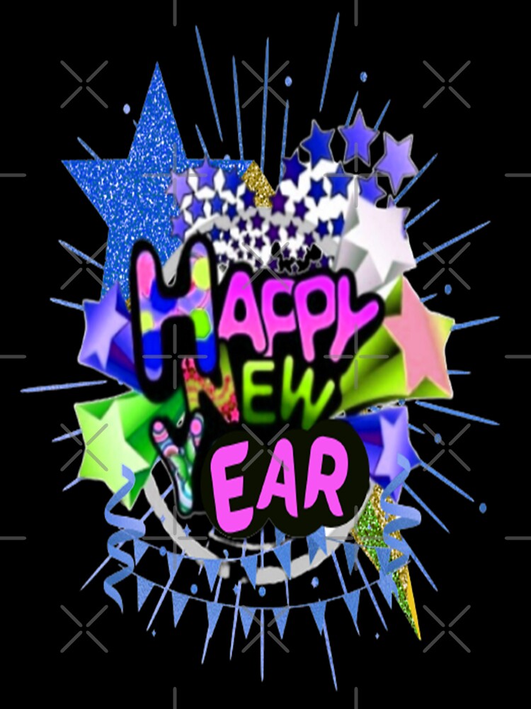 Happy New Year Stars Lettering Design,3, Howdy New Year, New Years Celebration, New Years Eve Countdown by Adri Barnard