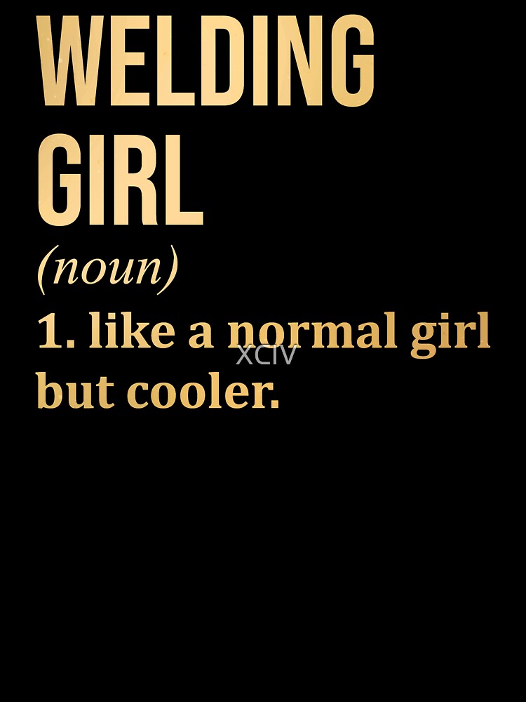 Welding Girl Definition in Gold by XCIV