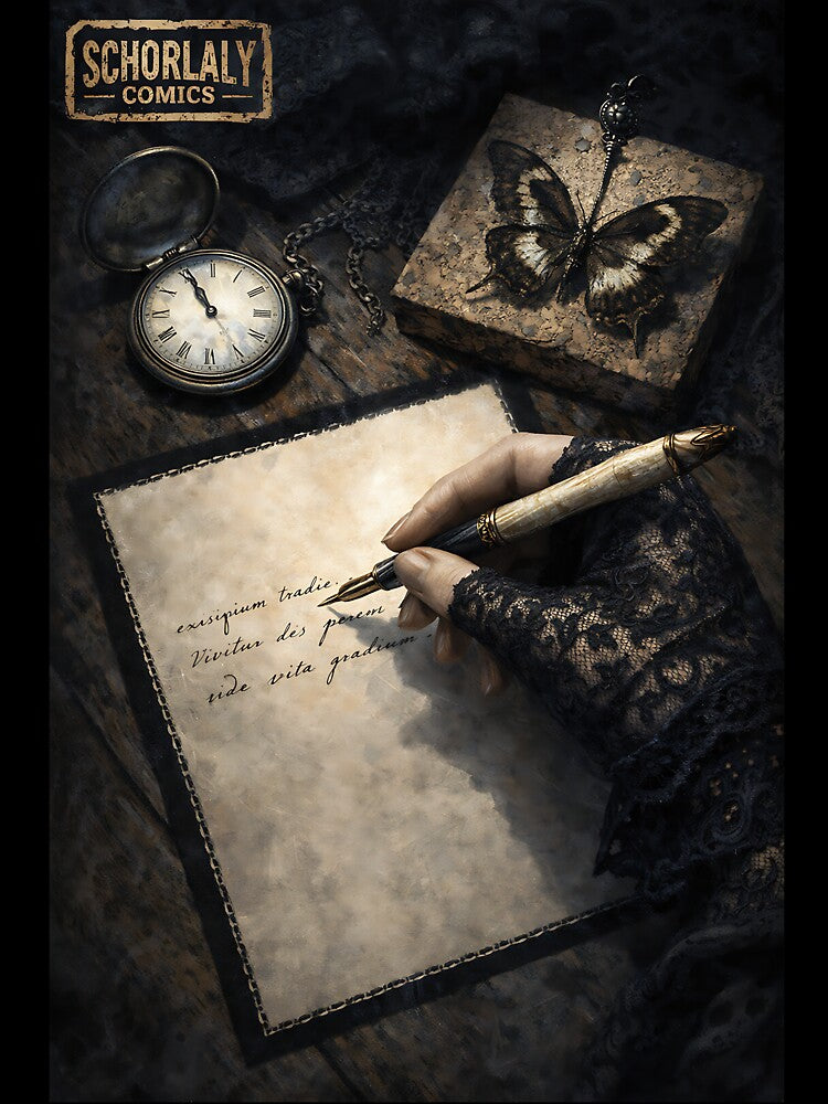 The Ink-Stained Requiem - Gothic Dark Academia by bapupa