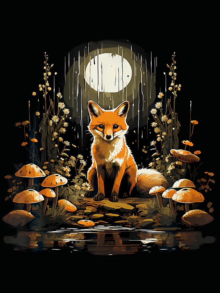 Cottagecore Fox Aesthetic Mushroom For Women by RylynKaub86