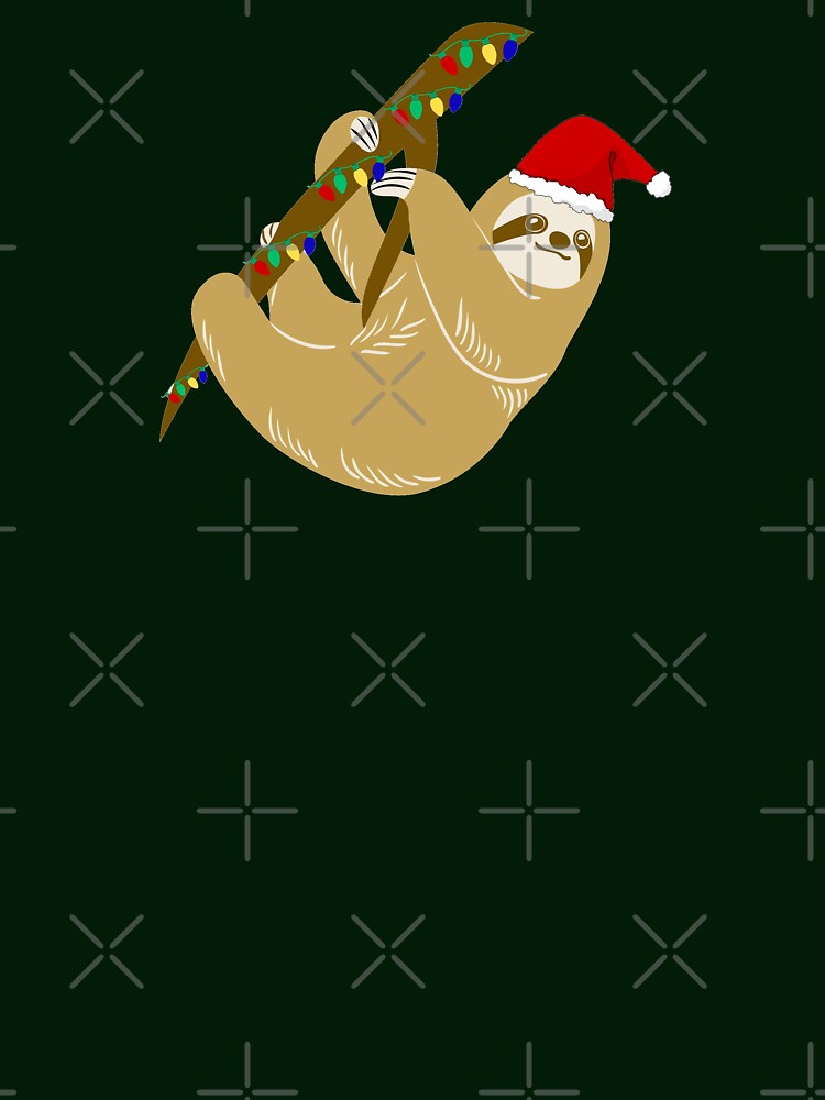 Christmas Sloth hanging around by VondasCreations