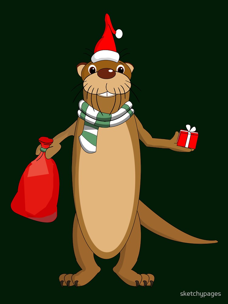 Ottermas Christmas Otter by sketchypages