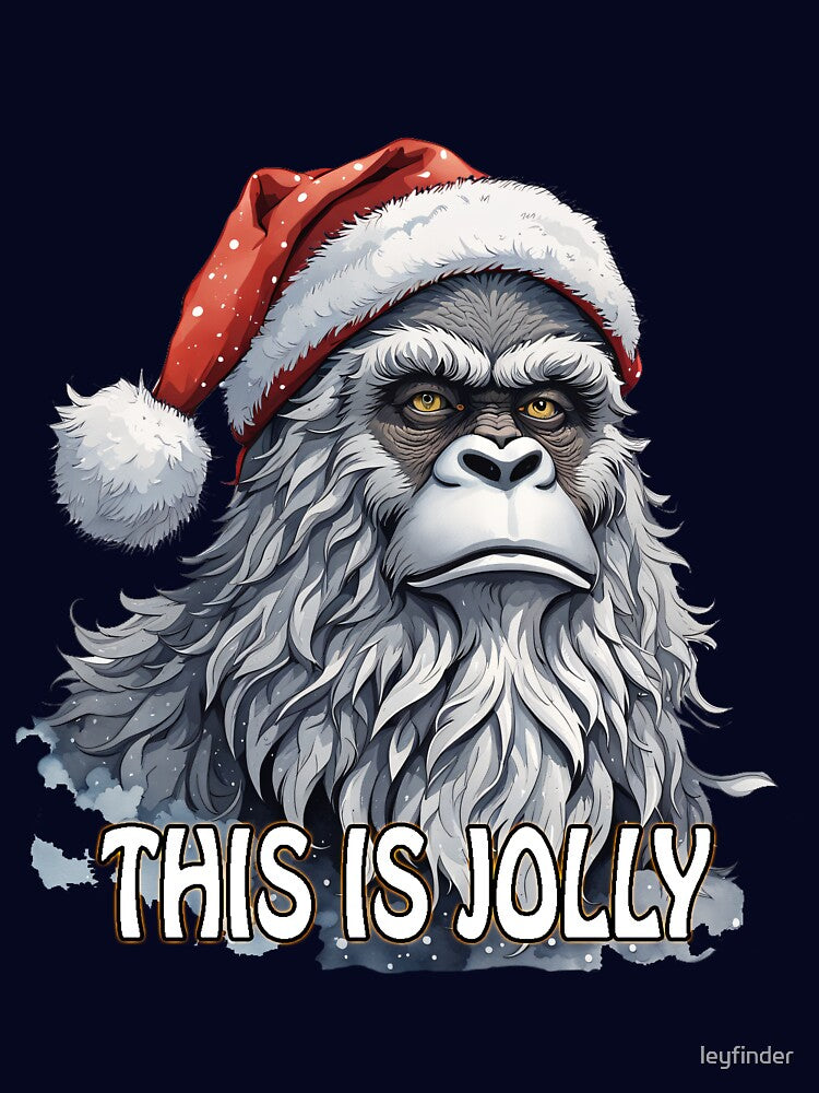 Snowy Sasquatch Blues: 'This Is Jolly' with a Grumpy Twist. by leyfinder
