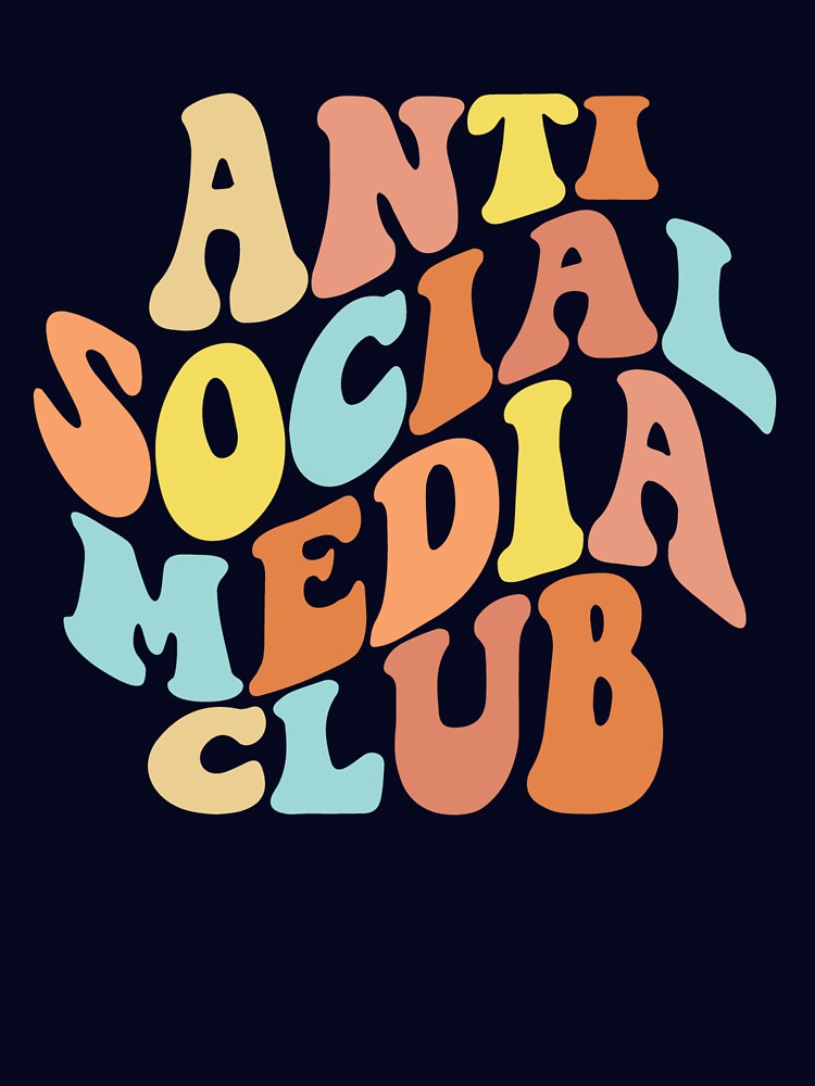 Anti Social Media Club Retro Anti Social Media Club Gear by DynamicDesign