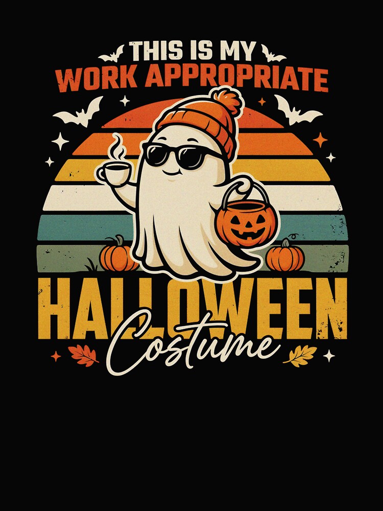 This Is My Work Appropriate Halloween Costume Ghost by MizoX7