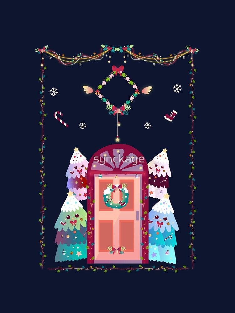 Christmas Pinguin Tree Vertical Ver by synckage