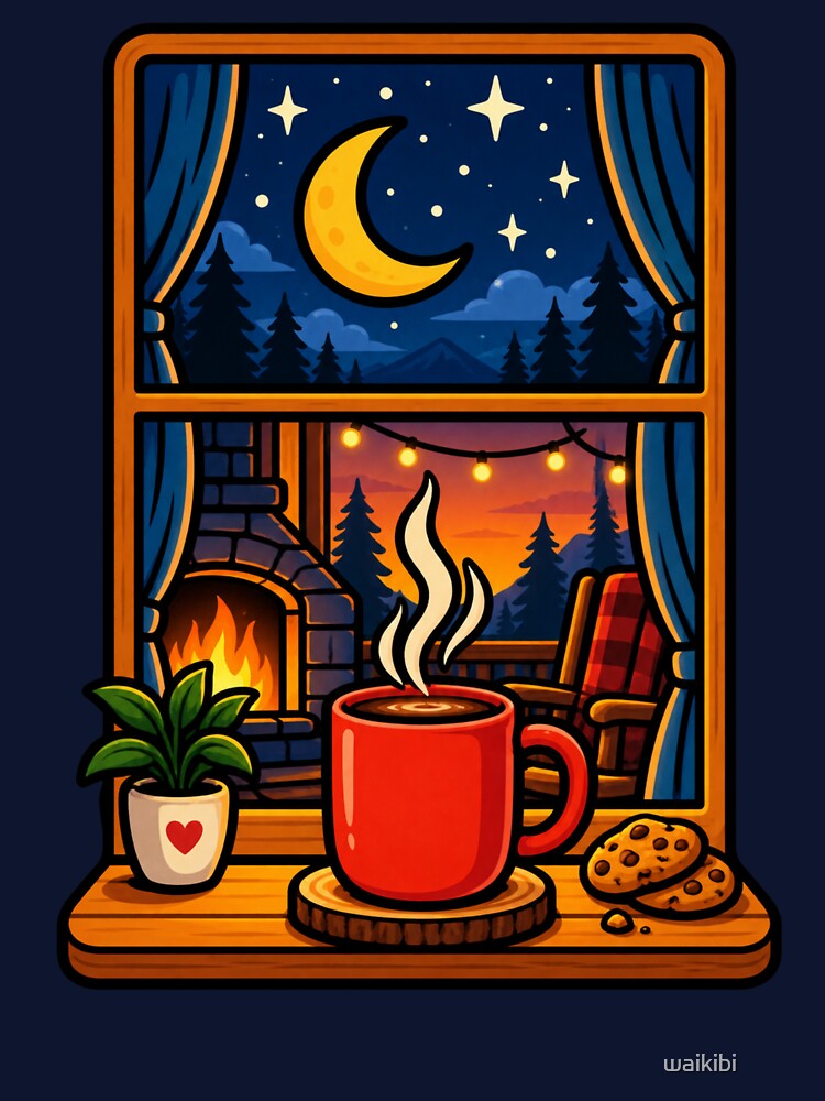 Cozy Hot Cocoa Night – Cabin Winter Coffee & Comfort by waikibi ⭐⭐⭐⭐