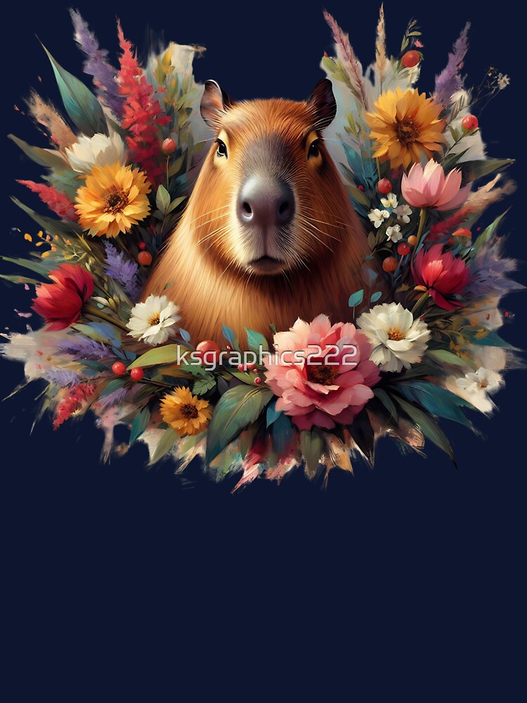 Capybara Art #75 | Capybara Lovers by ksgraphics222