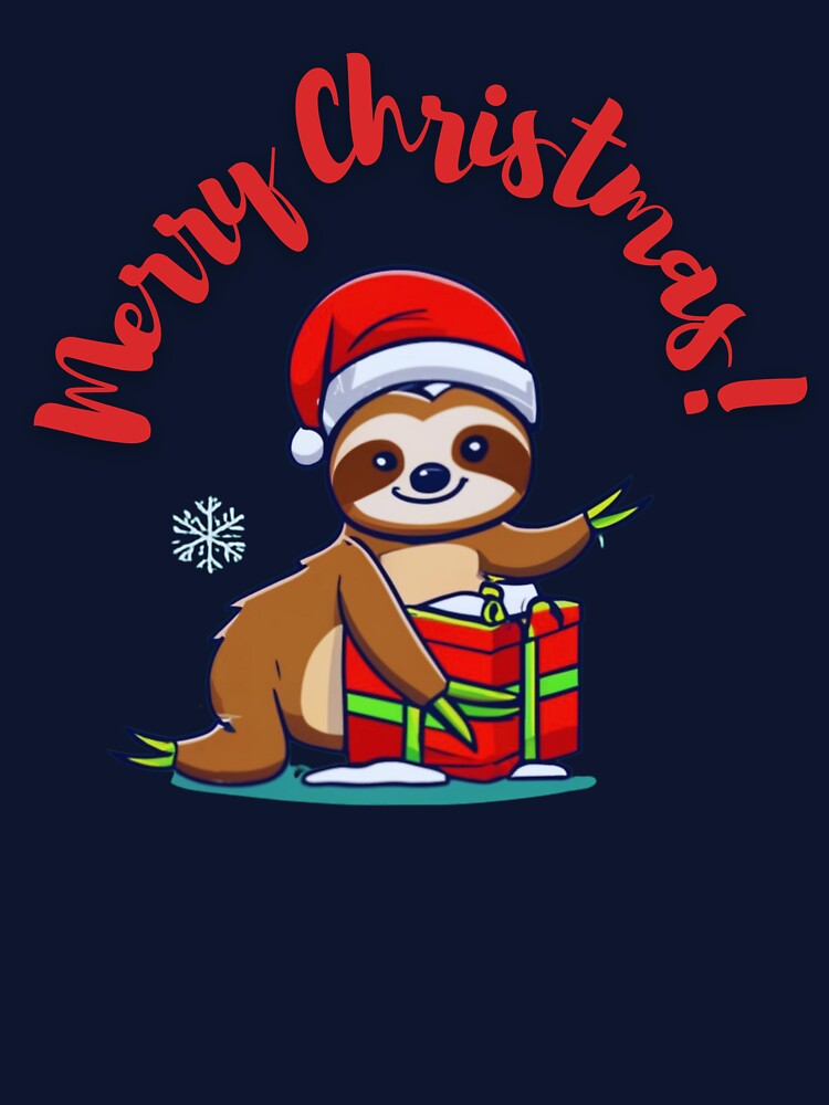 Christmas Cute Cartoon Sloth by Elisabeth840