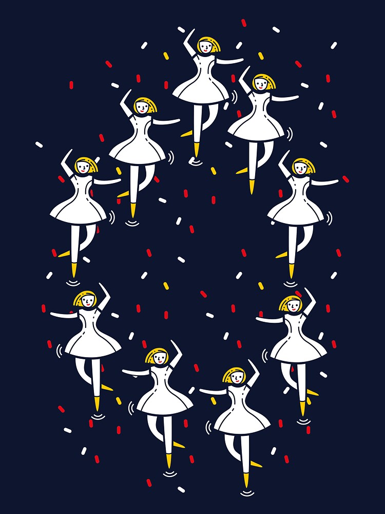 Nine ladies dancing by Deckidea