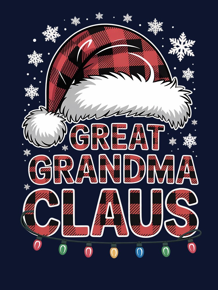 Great Grandma Claus Funny Matching Family Christmas Pajamas by AmparoBoyle