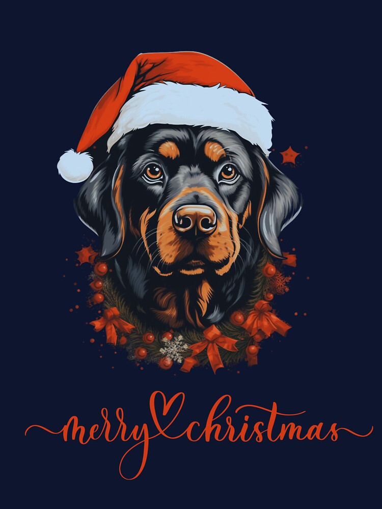 Merry Christmas - Christmas Dog by Dominika Bednarska