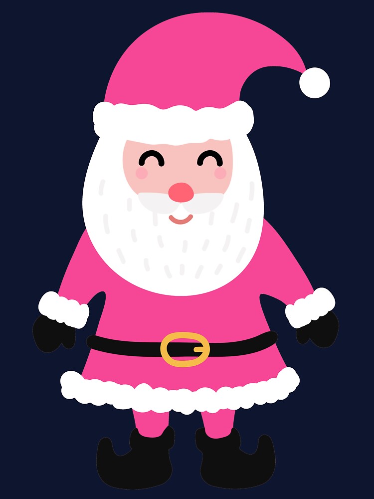 Retro Vintage Pink Santa Claus by Swobodzio
